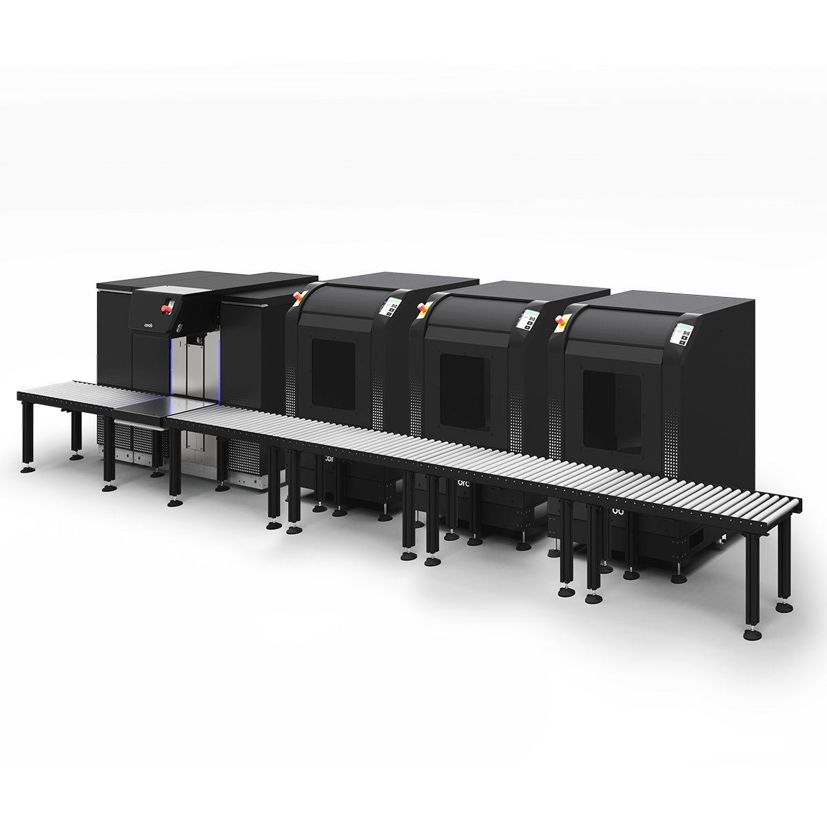 CLEVERmix 700 paint mixers in-line with dispenser