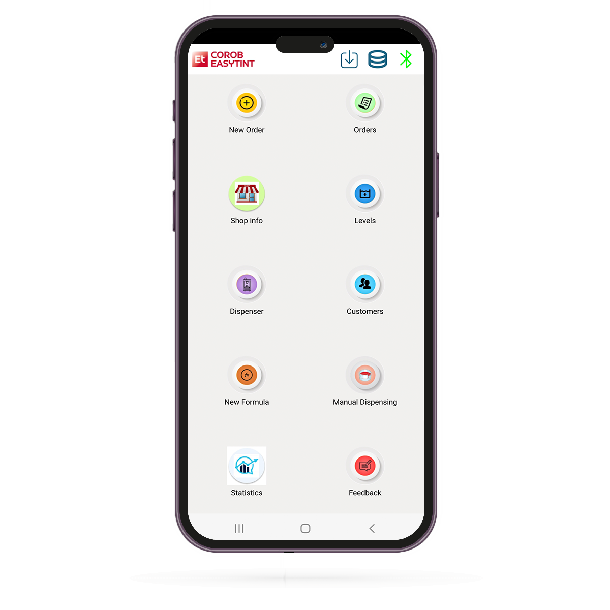 Easytint menu screen -1