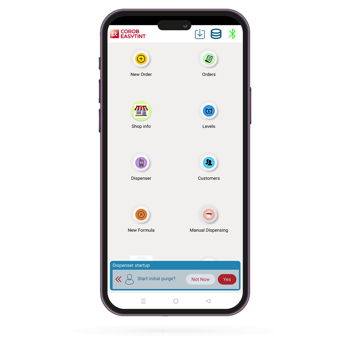 Easytint menu screen -2