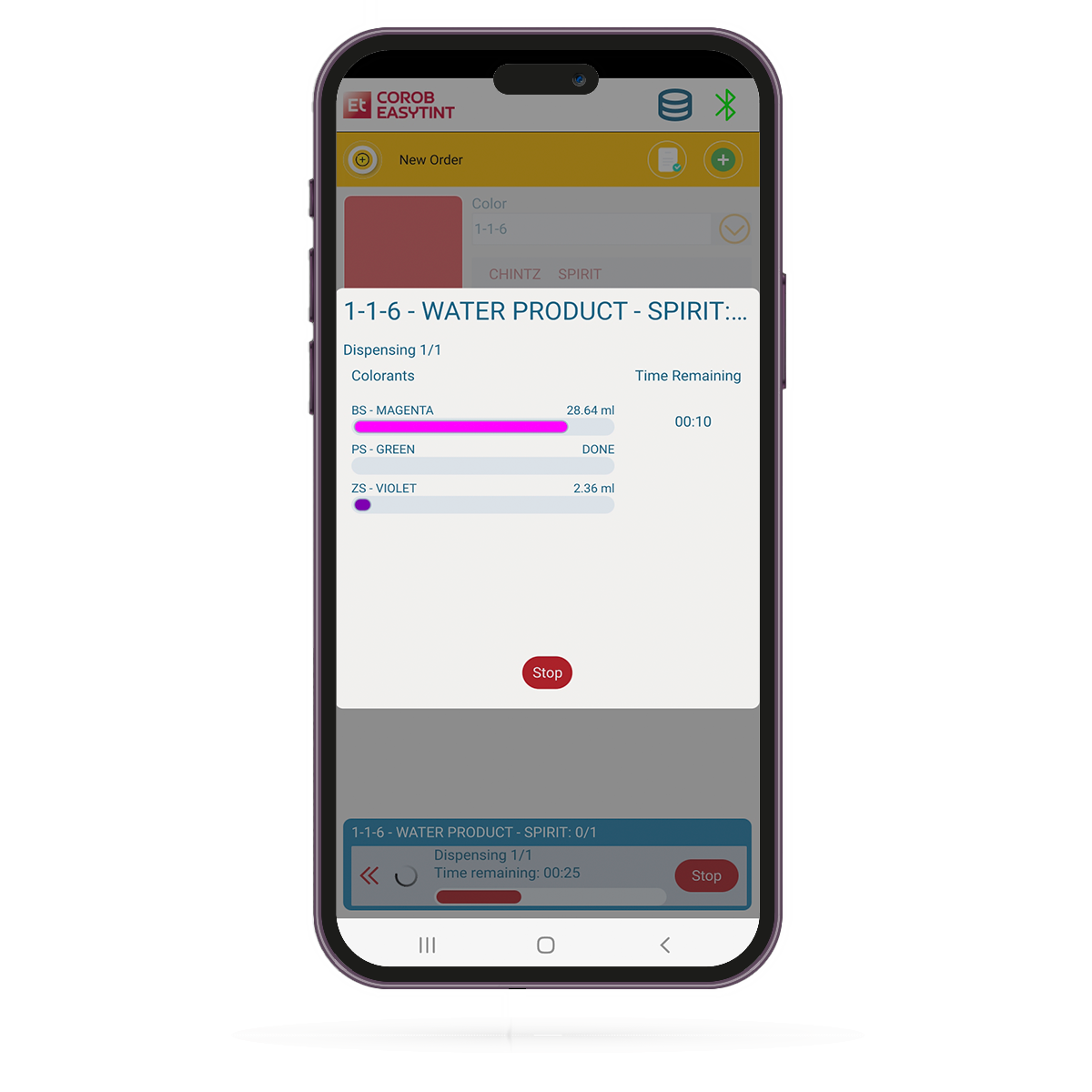 Easytint order dispensing page -2
